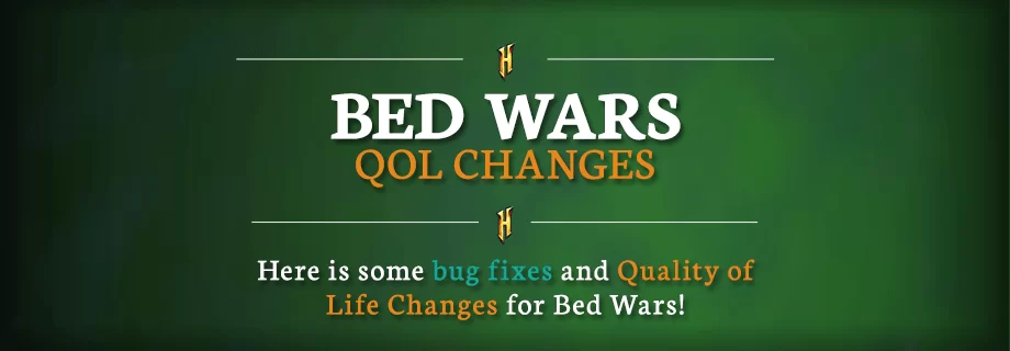 Исправления ошибок Bed Wars